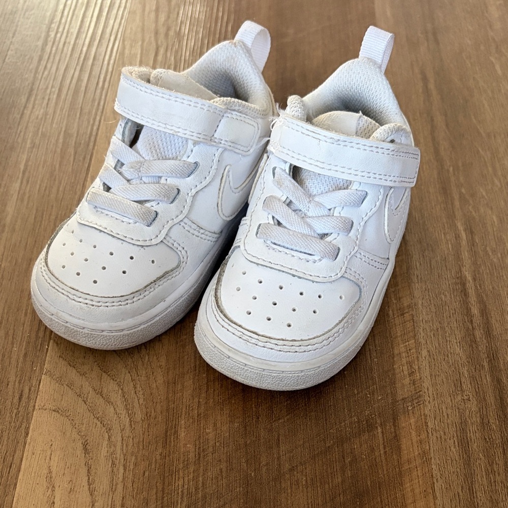 Nike Kids' White Sneakers with Velcro